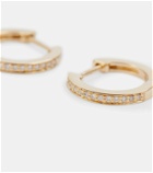 Sydney Evan Huggie 14kt gold and diamond earrings