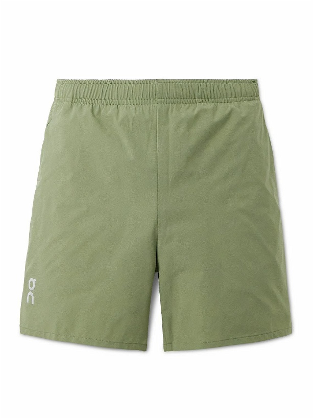 Photo: ON - Essential Straight-Leg Recycled-Shell Running Shorts - Green