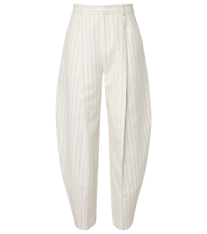 Photo: Ralph Lauren Collection Harlo striped cotton, linen and wool pants