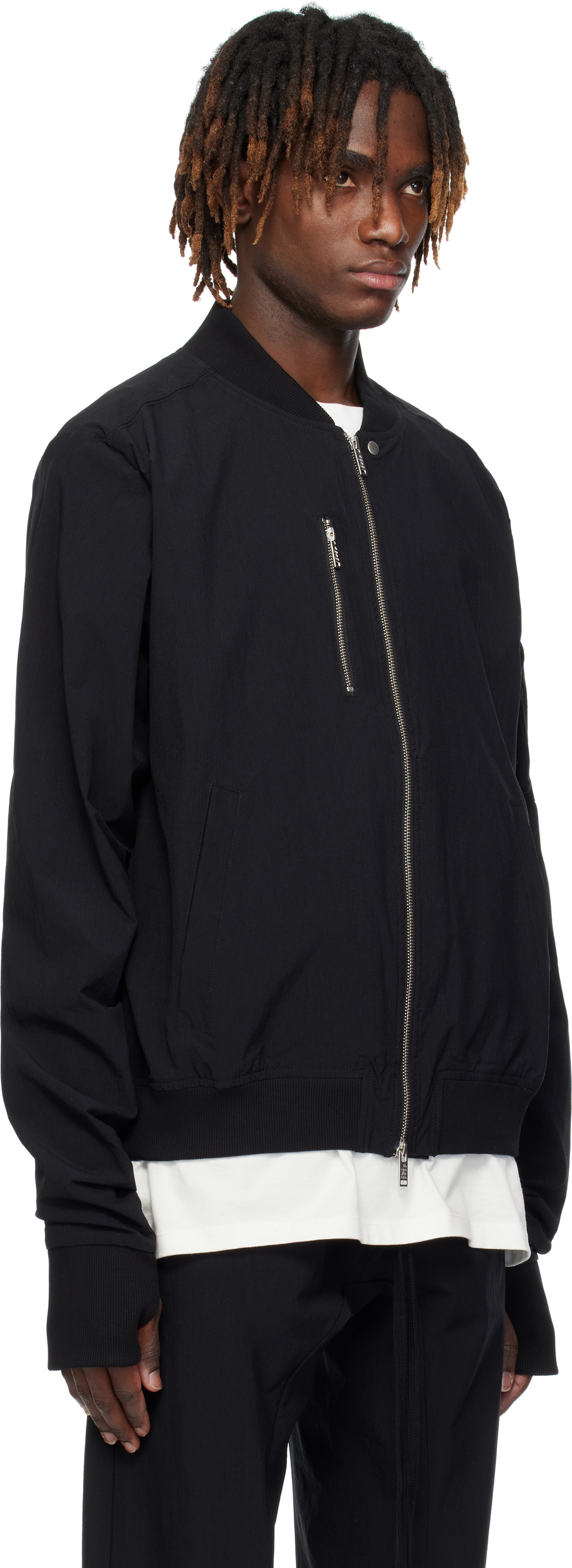 thom/krom Black M SJ 662 Bomber Jacket