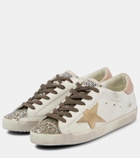 Golden Goose Super-Star glitter leather sneakers