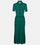 Gabriela Hearst Knitted cashmere and silk shirt dress