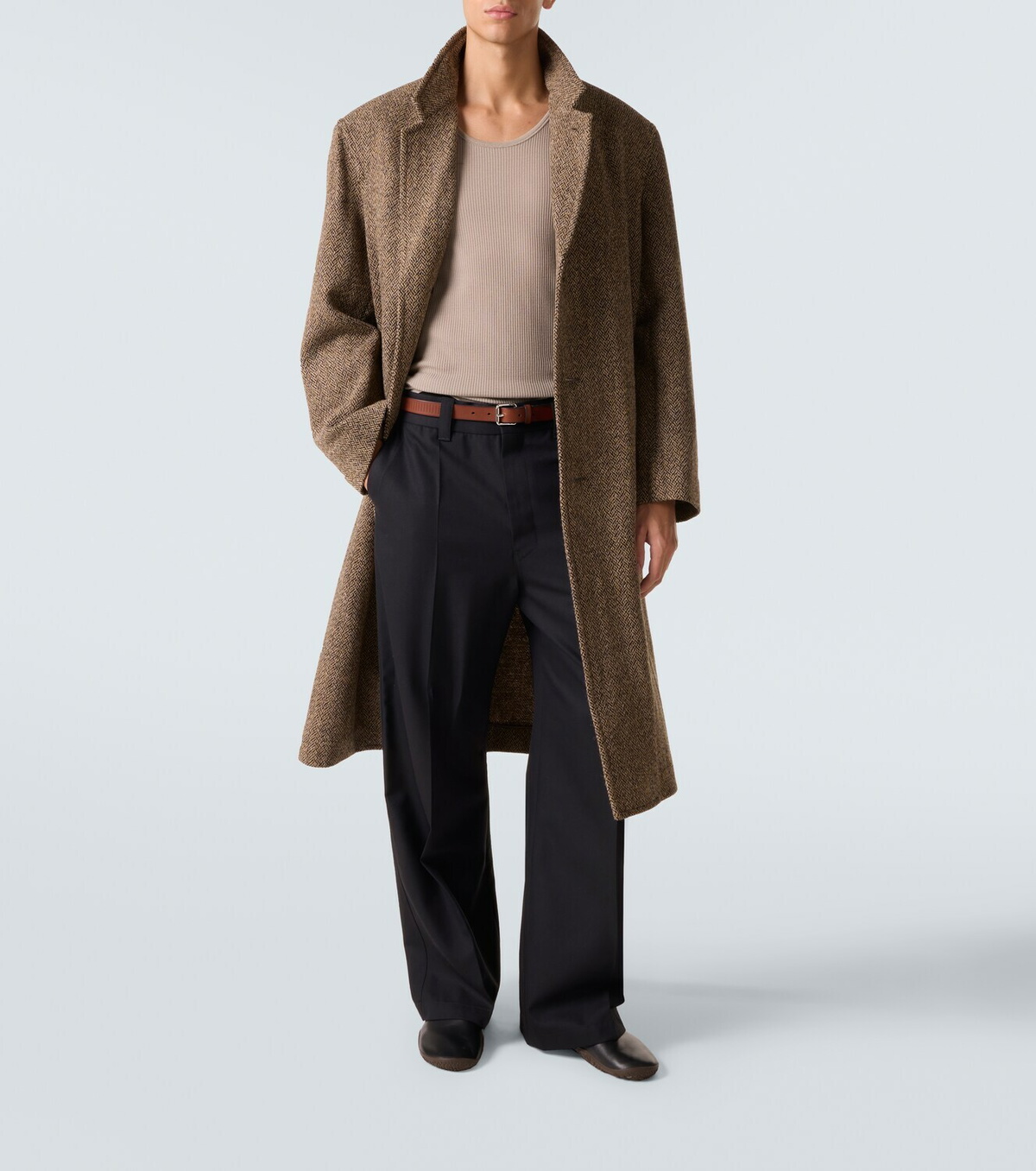 Lemaire Vibram leather slip-on shoes