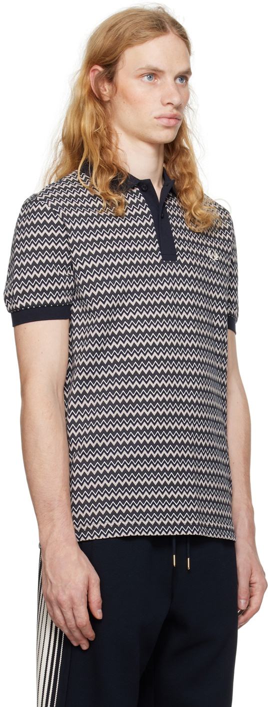 トップス FREDPERRY Fred Perry Argyle Zip Neck Jumper | Black | K9546-102