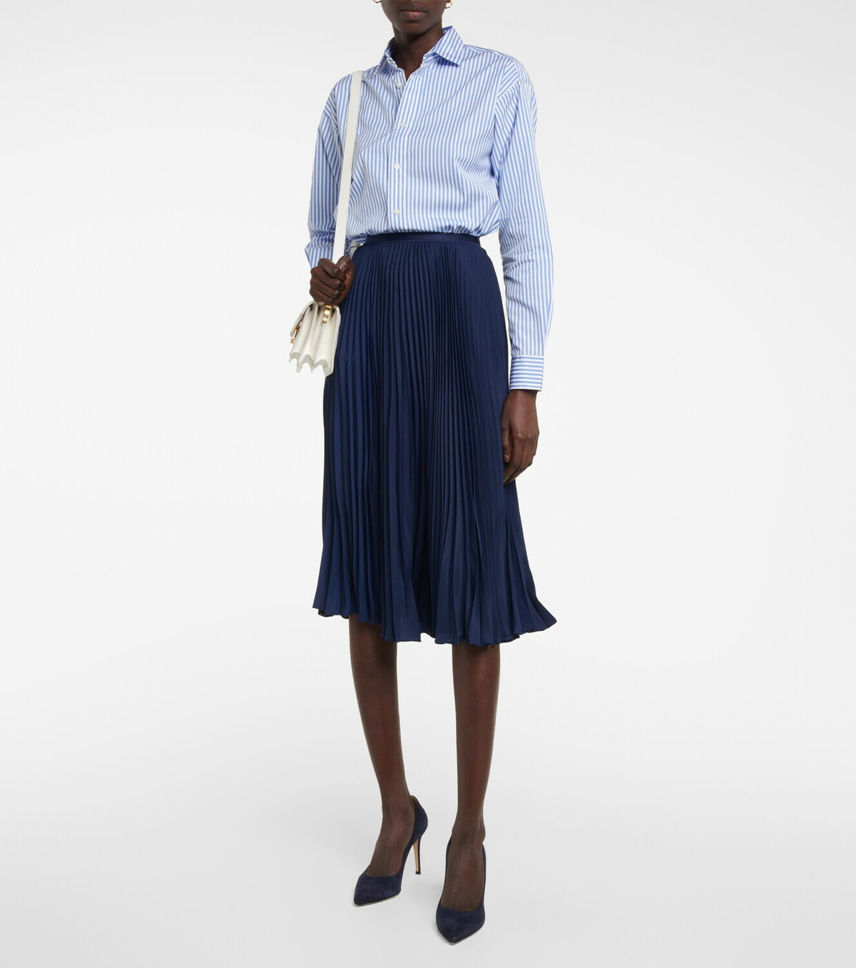 Polo Ralph Lauren - Pleated georgette midi skirt Polo Ralph Lauren