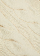 Polo Ralph Lauren Cable-knit Wool and Cashmere-blend Cardigan Cream