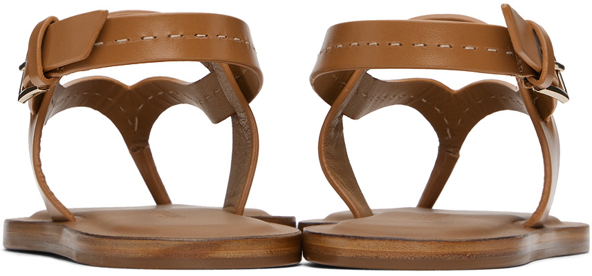Max Mara Tan Thongstitch Sandals