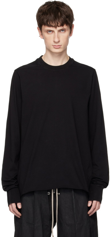 Photo: Rick Owens DRKSHDW Black Temple Crewneck Sweatshirt