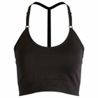 Represent Women's Seamless Low Impact Bra Top in Jet Black