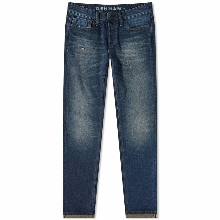 Photo: Denham Men's Razor Slim Fit Jean in Mid Blue