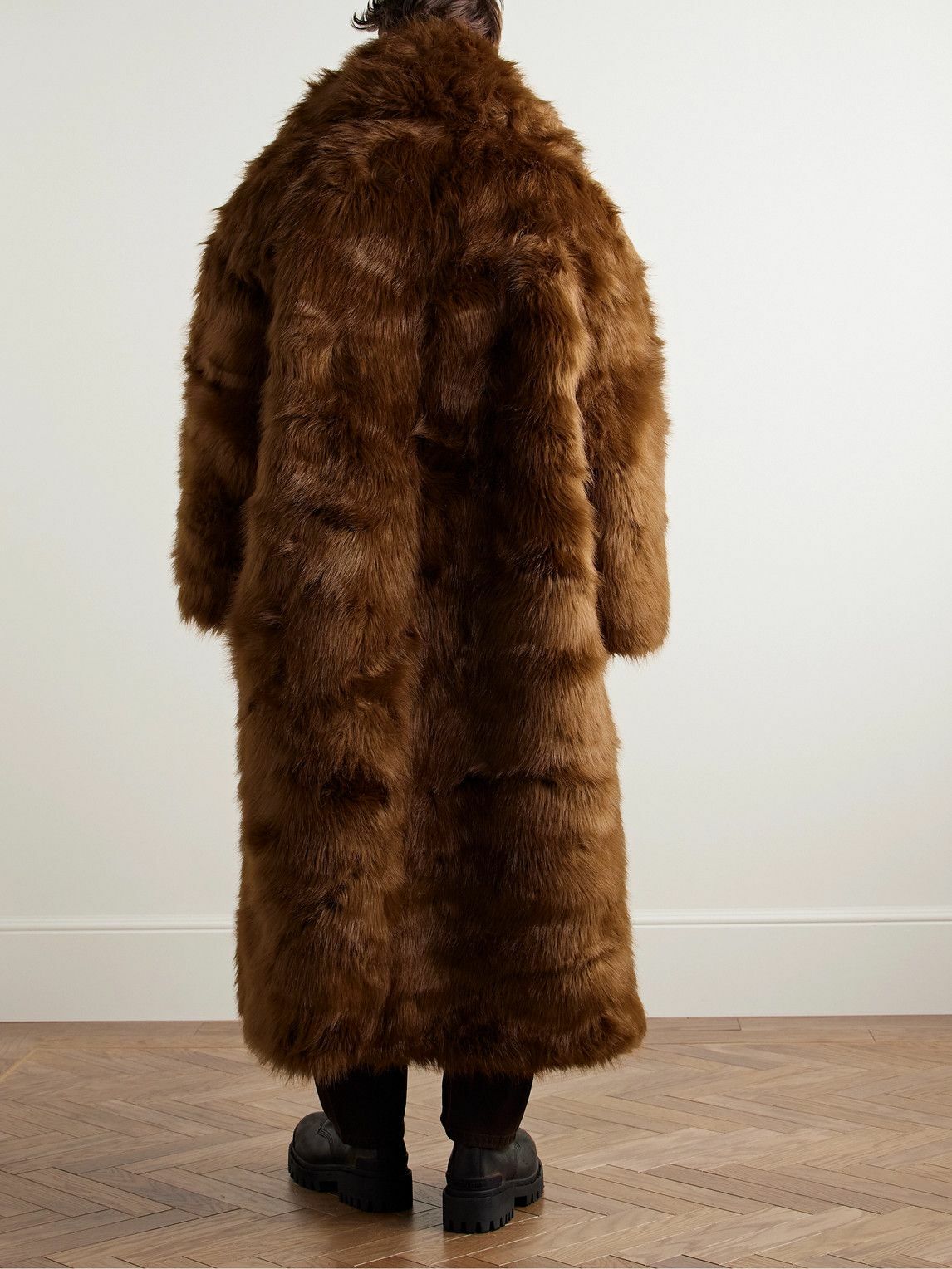 Entire Studios - Vast Oversized Faux Fur Coat - Brown Entire Studios