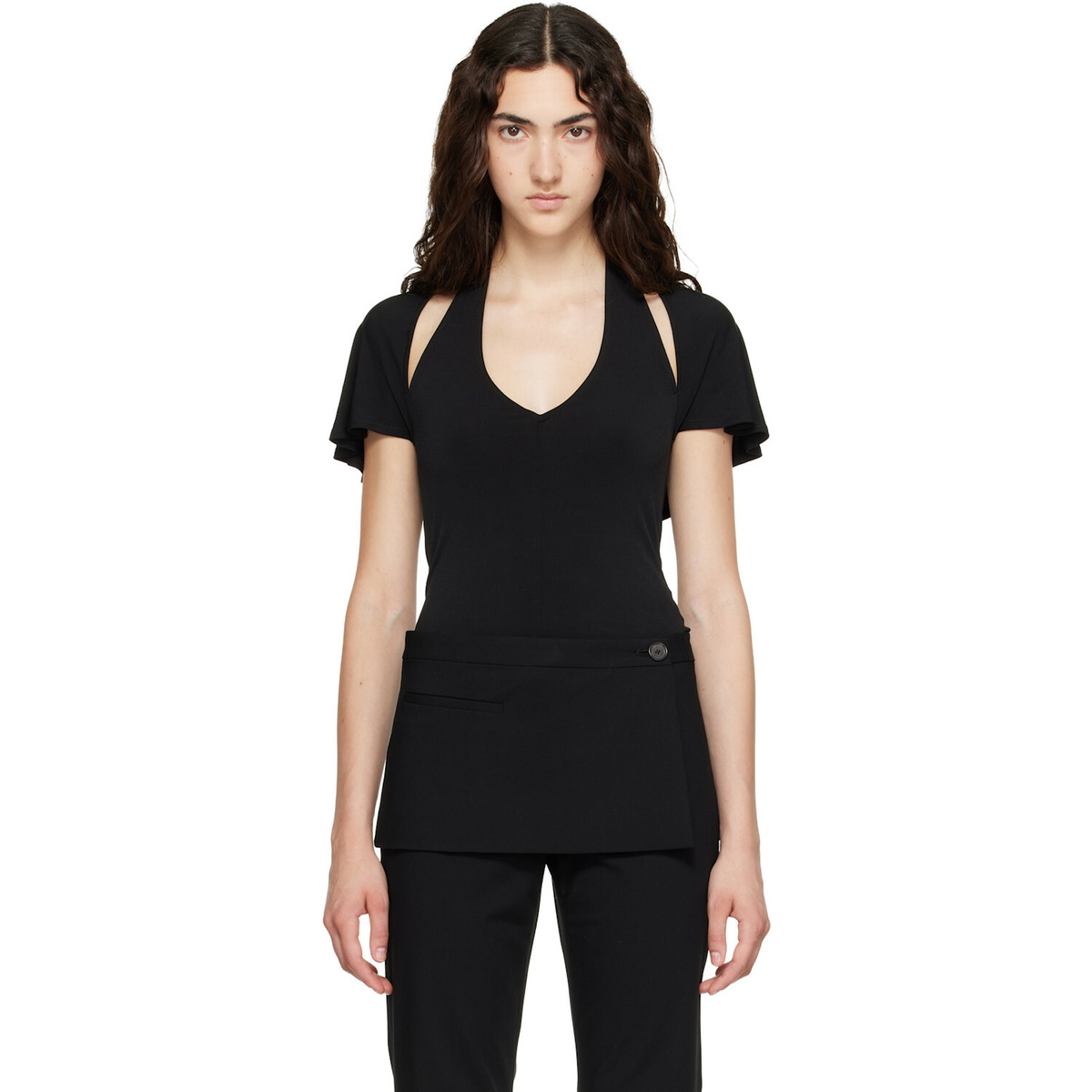 Sandy Liang Black Bellini Top