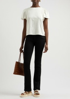 Paige Paisley Cotton-blend T-shirt Off White