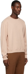 M.A. Martin Asbjørn SSENSE Exclusive Tan Cropped Sweatshirt