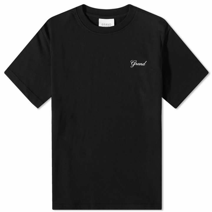 Photo: Grand Collection Script T-Shirt in Black