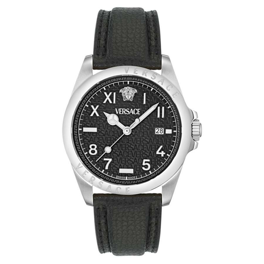 Versace Anteo Quartz Black Dial Mens Watch VE9H00124