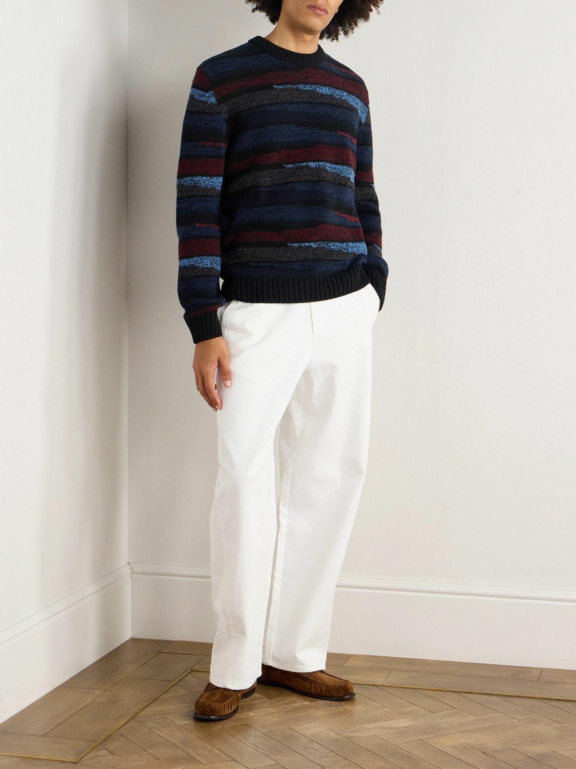 Missoni - Intarsia Wool Sweater - Blue