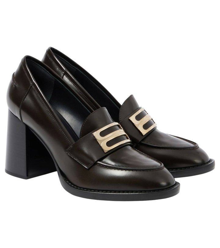 Photo: Victoria Beckham B Buckle leather loafer pumps