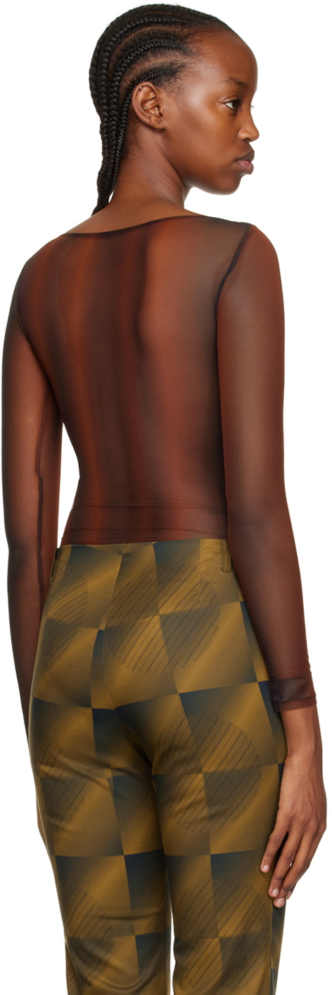 ELLISS Burgundy Dimension Bodysuit