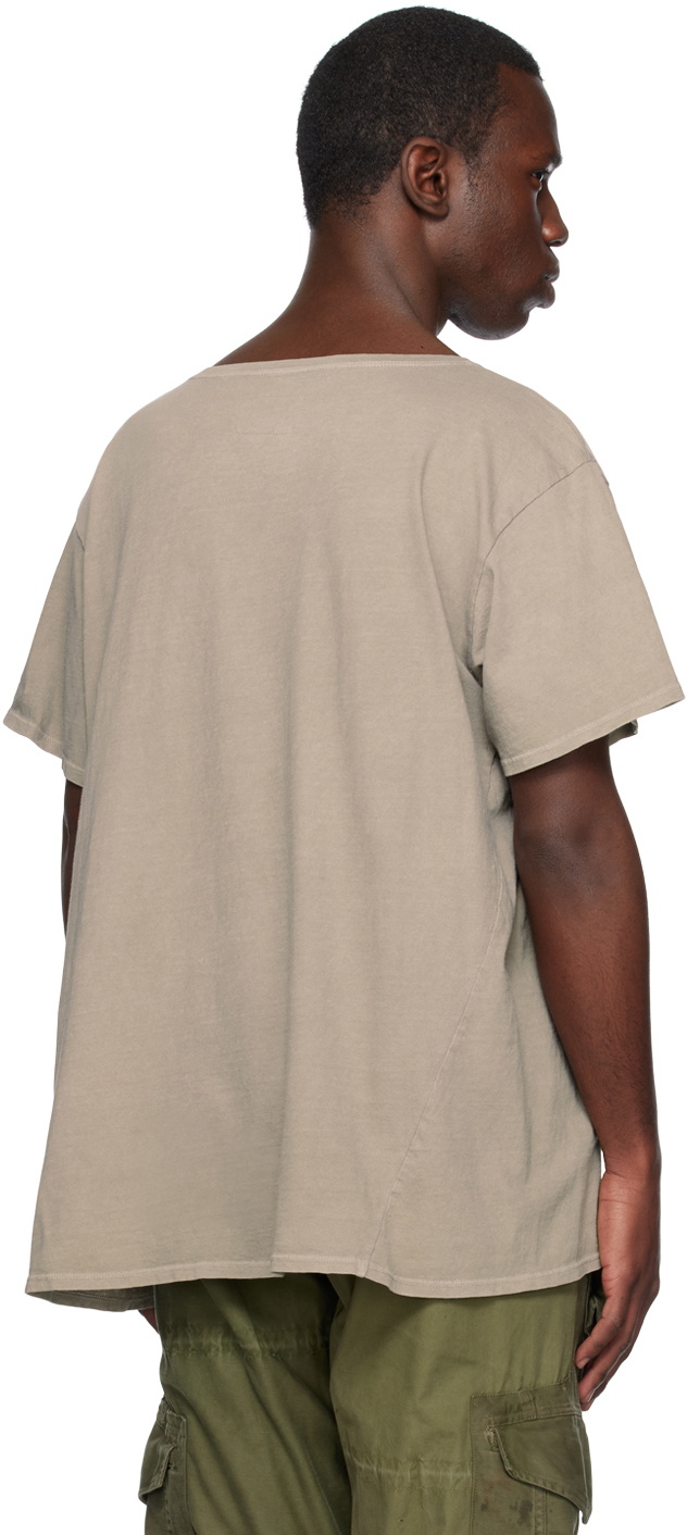 Greg Lauren Taupe 'GL' T-Shirt