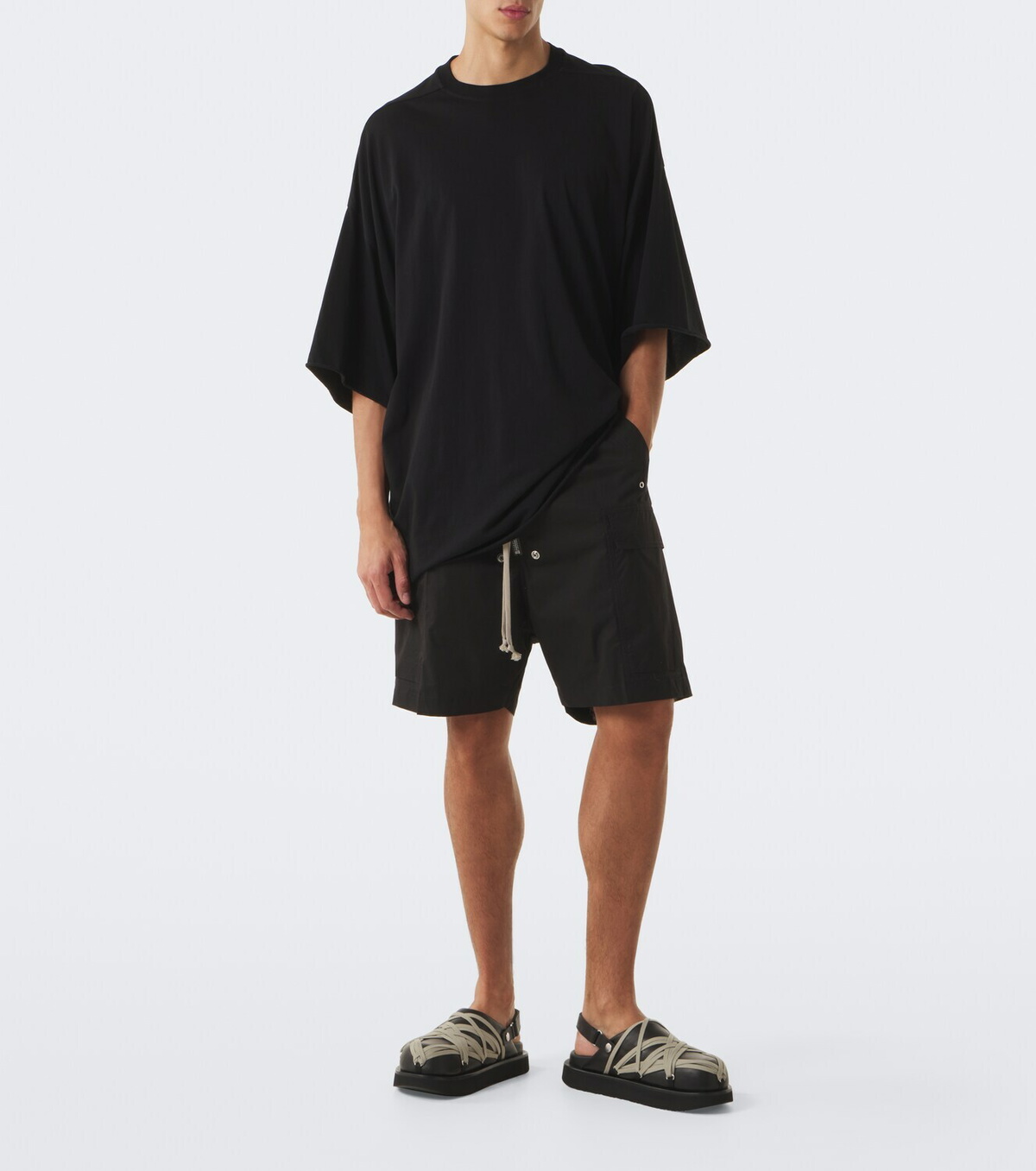 Rick Owens Megalace leather mules