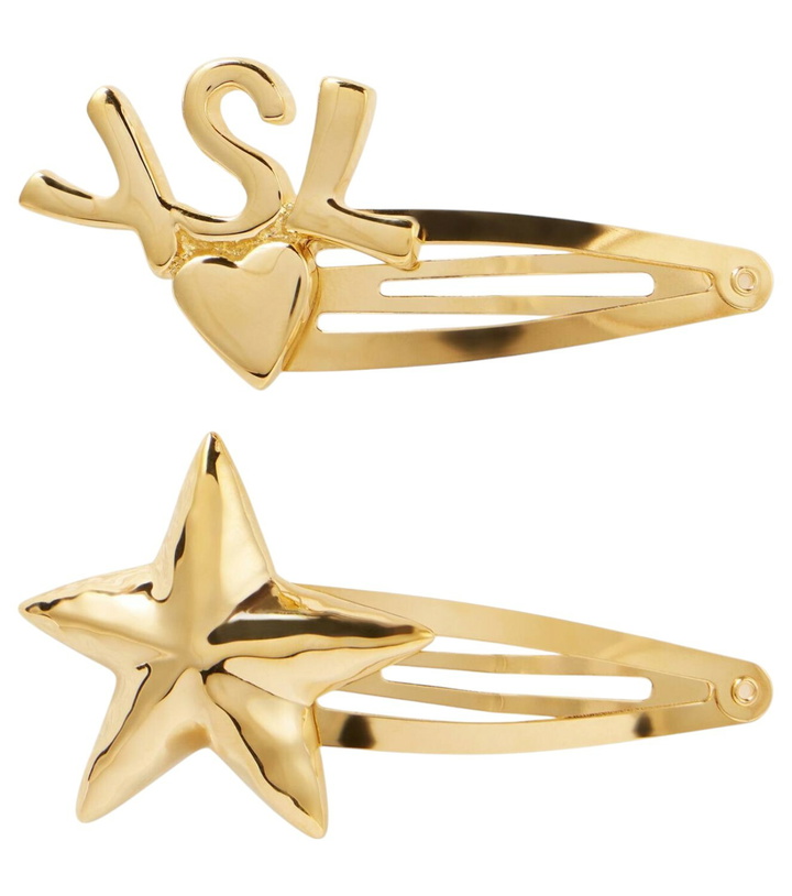 Photo: Saint Laurent Cassandre set of 2 hairclips