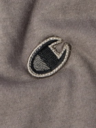 Rick Owens - Champion Dolphin Logo-Embroidered Organic Cotton-Jersey Shorts - Gray