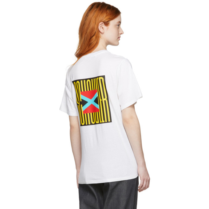 Proenza Schouler White PSWL Flag T Shirt Proenza Schouler