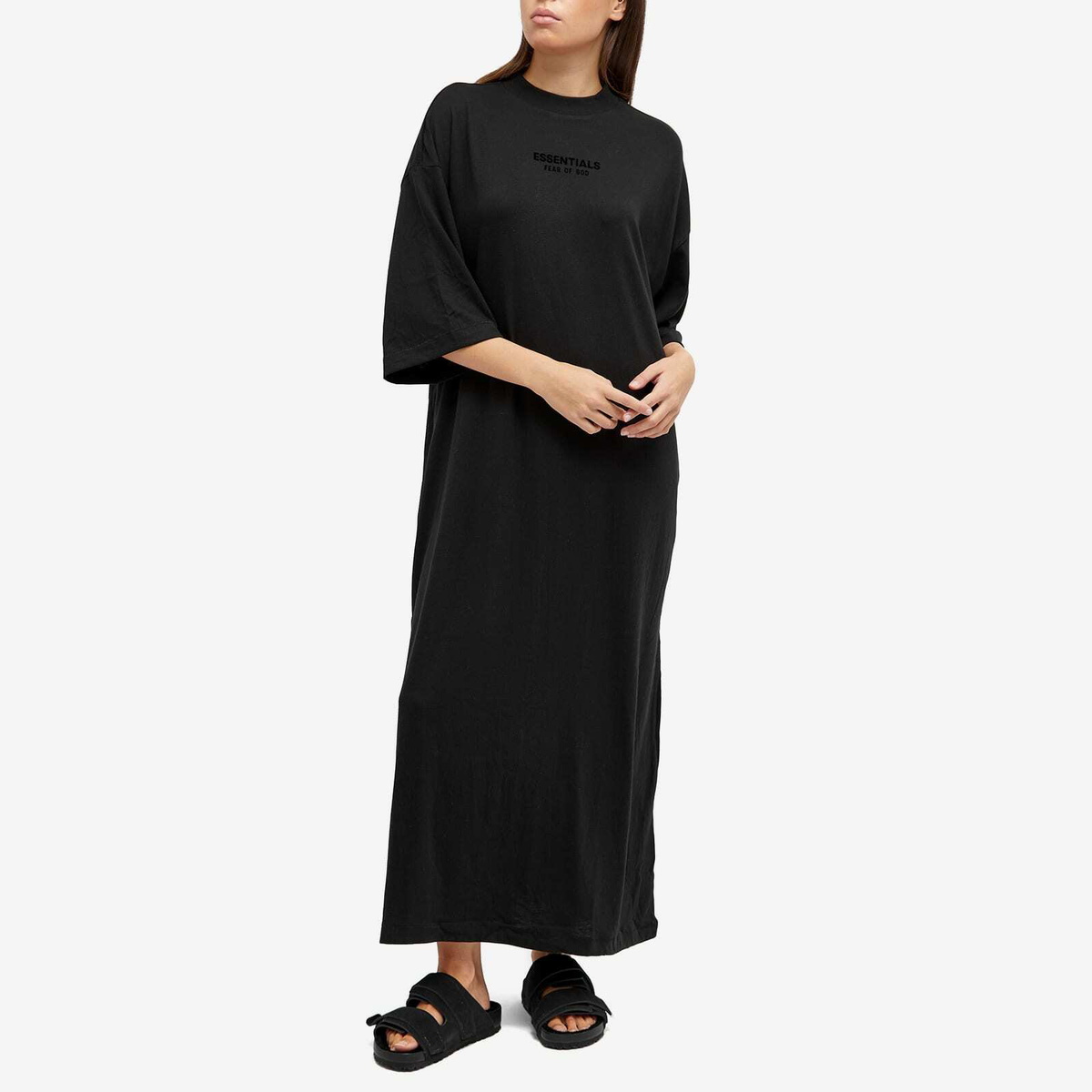 Fear Of God Essentials【3/4 Sleeve Dress 】 Fear of God ESSENTIALS Women's Essentials 3/4 Sleeve Dress