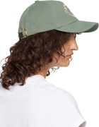 BALMAIN Green 'Balmain Paris' Cap