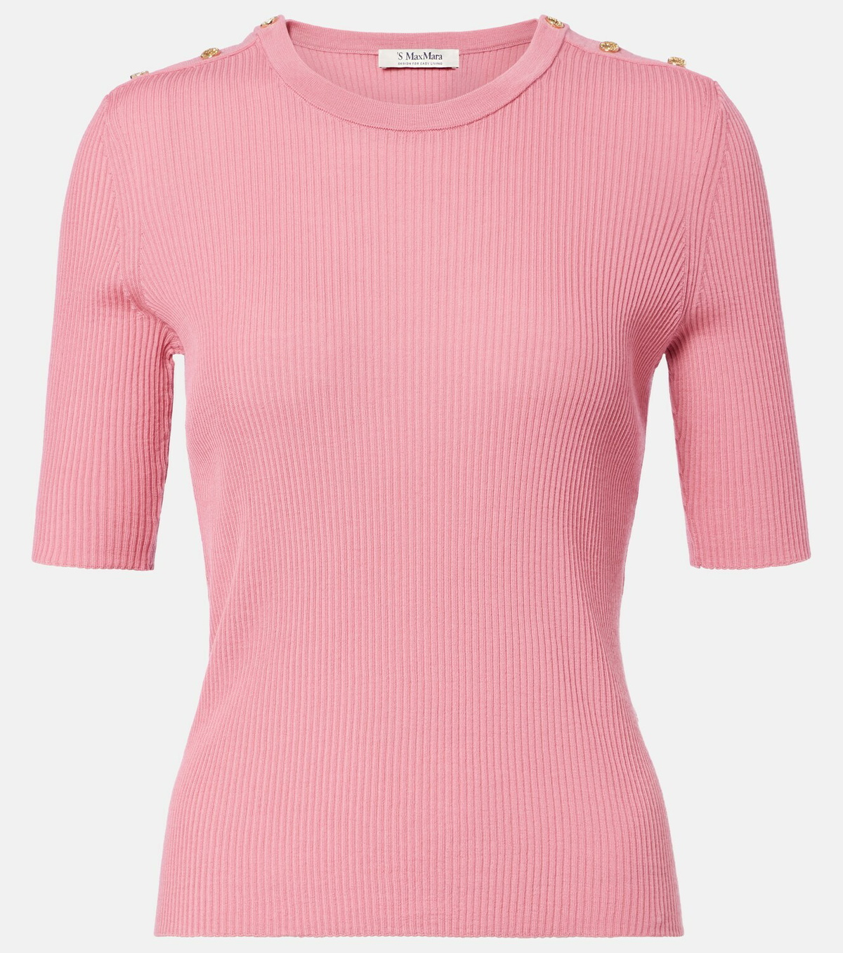 'S Max Mara Ribbed-knit wool top