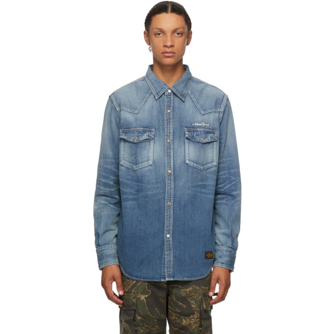 Photo: Neighborhood Indigo Western Savage Shirt