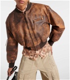 Acne Studios New Lomber leather bomber jacket