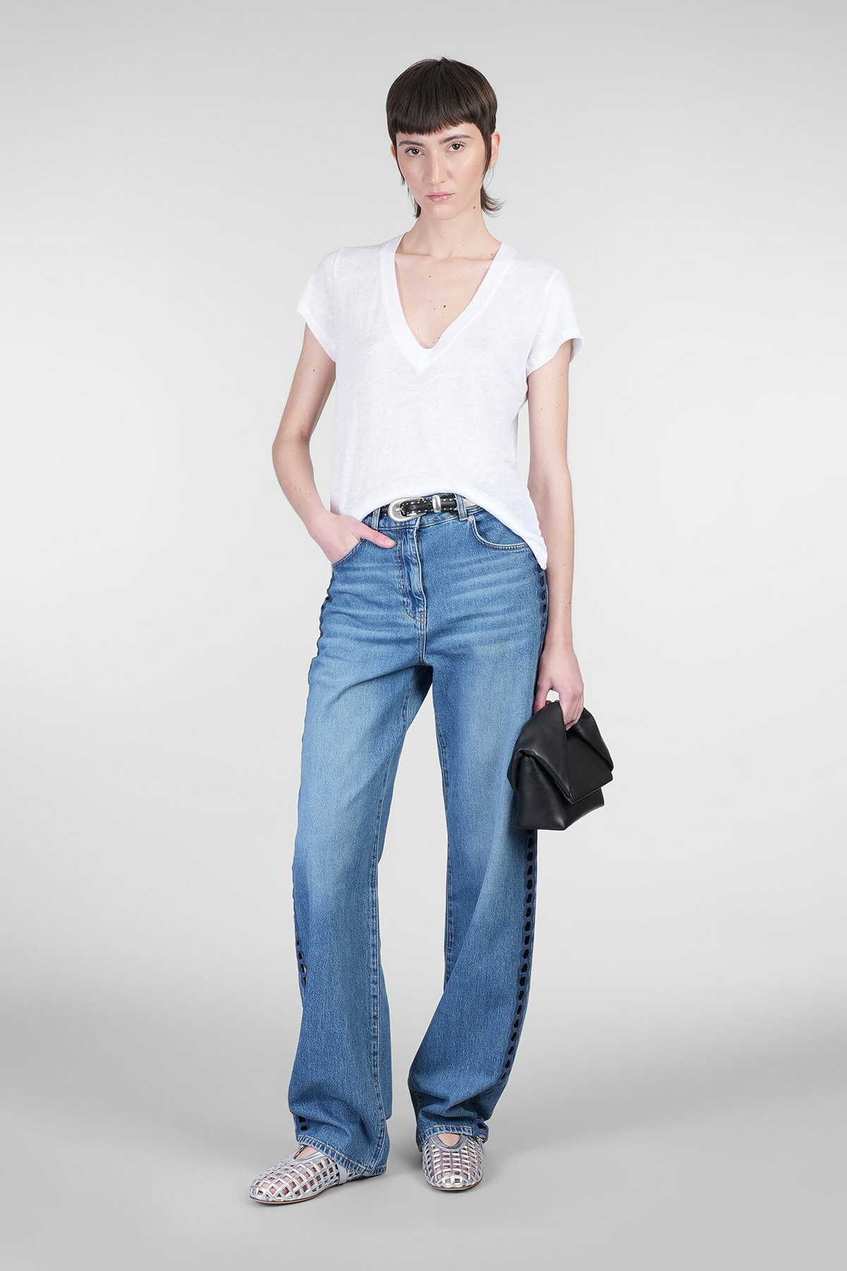 IRO Rodeo T-shirt In White Linen