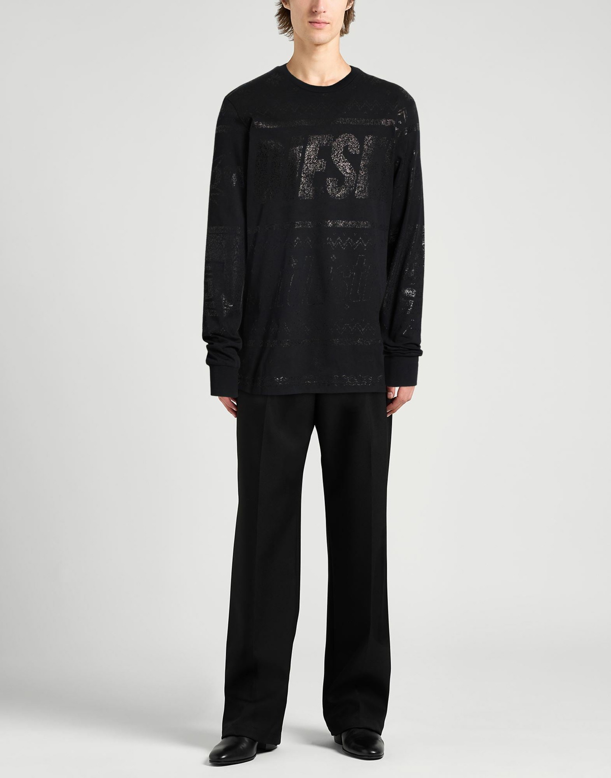 Diesel Mens T-shirt in Black
