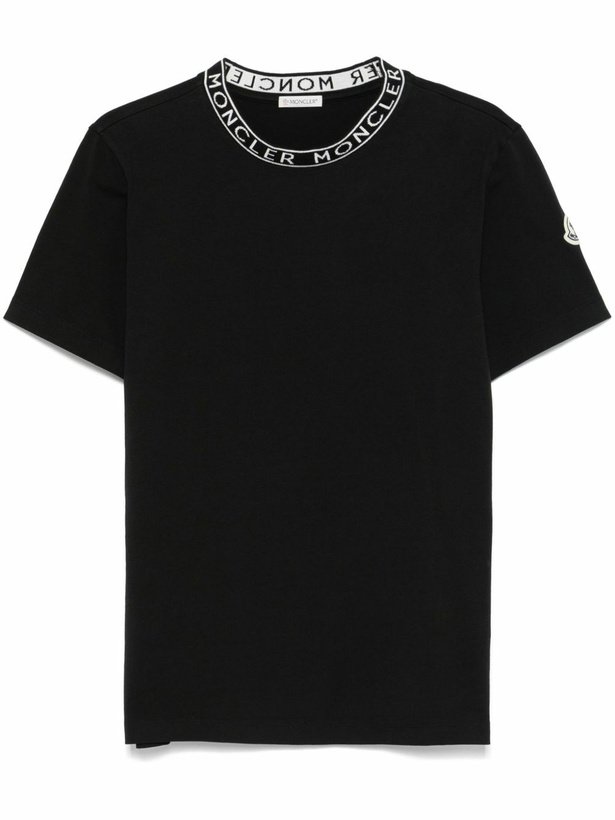 Photo: Moncler Logo-Trim Cotton T-Shirt