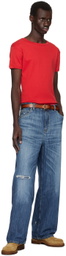 Second/Layer Red Ribbed Swayzee T-shirt