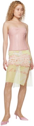 Nodress Pink Sweetheart Neck Corset