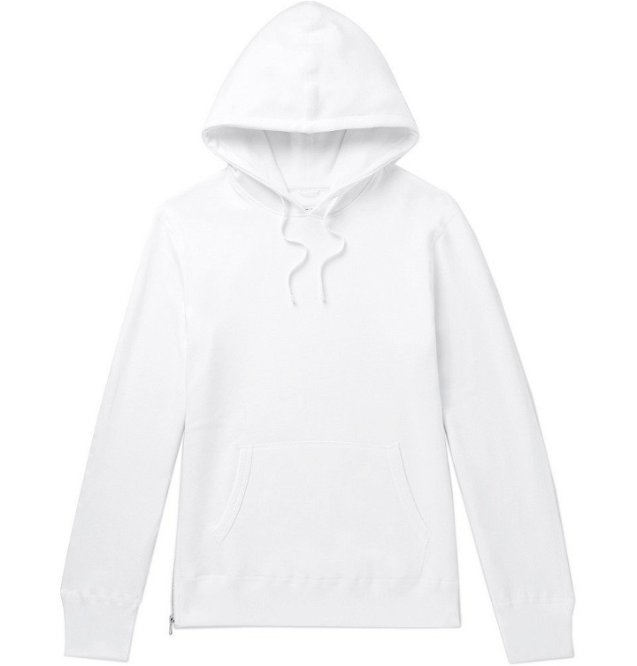 Photo: Reigning Champ - Zip-Detailed Perforated Loopback Cotton-Blend Jersey Hoodie - Men - White