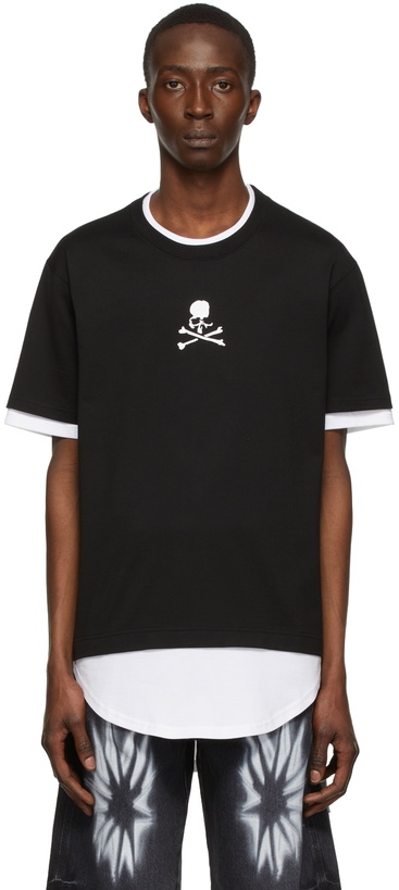 Photo: mastermind WORLD Black Cotton T-Shirt