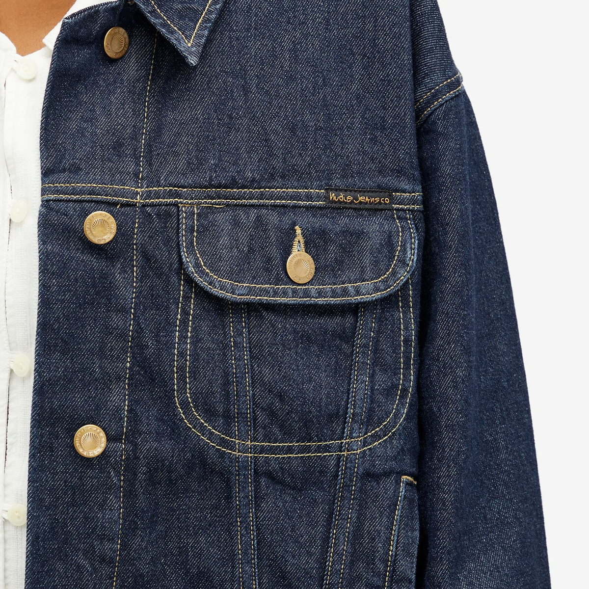 Nudie Jeans Co Women's Nudie Berit Denim Jacket in Classic Blue