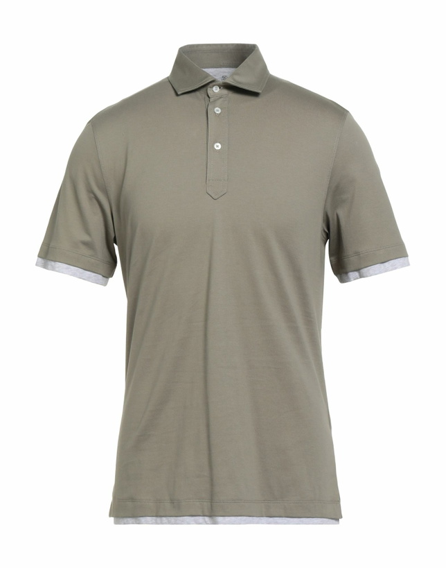 Photo: Brunello Cucinelli Mens Polo shirt Military in Green