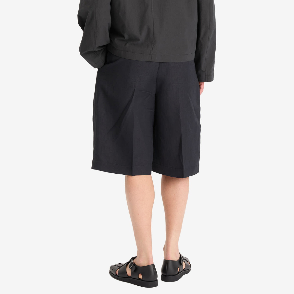 Studio Nicholson Men's Tailored Shorts in Darkest Navy