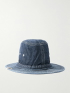 Visvim - Buckley Logo-Appliqued Denim Fedora - Blue