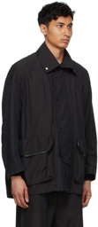 AURALEE Black Ripstop Big Field Blouson Jacket