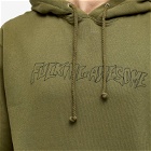 Fucking Awesome Men's Outline Stamp Logo Hoodie in Olive