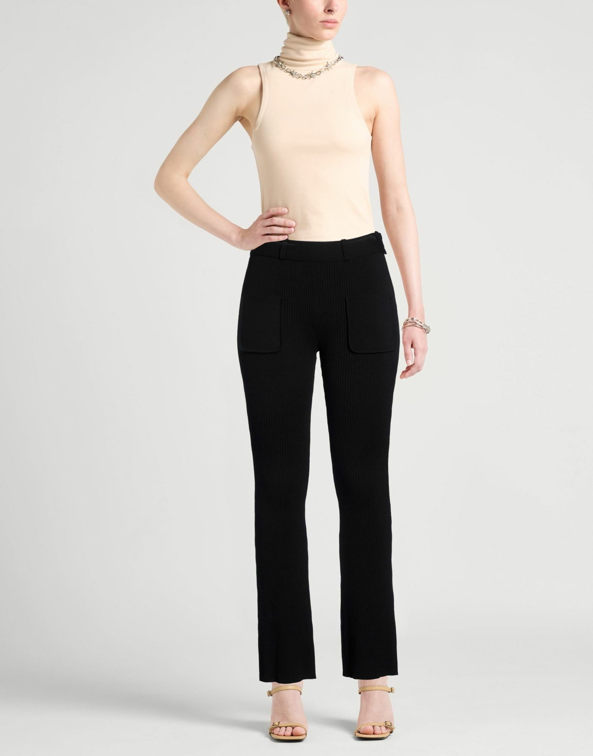 Courrèges Womens Pants in Black