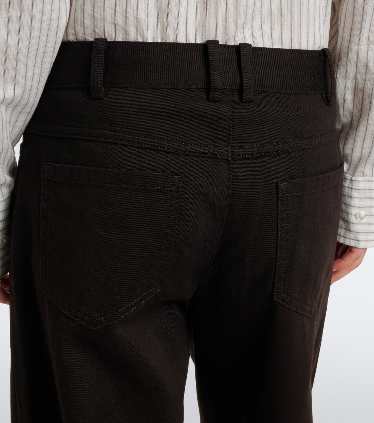 Vince Cotton twill wide-leg pants