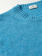 Etro - Wool-Jacquard Sweater - Blue