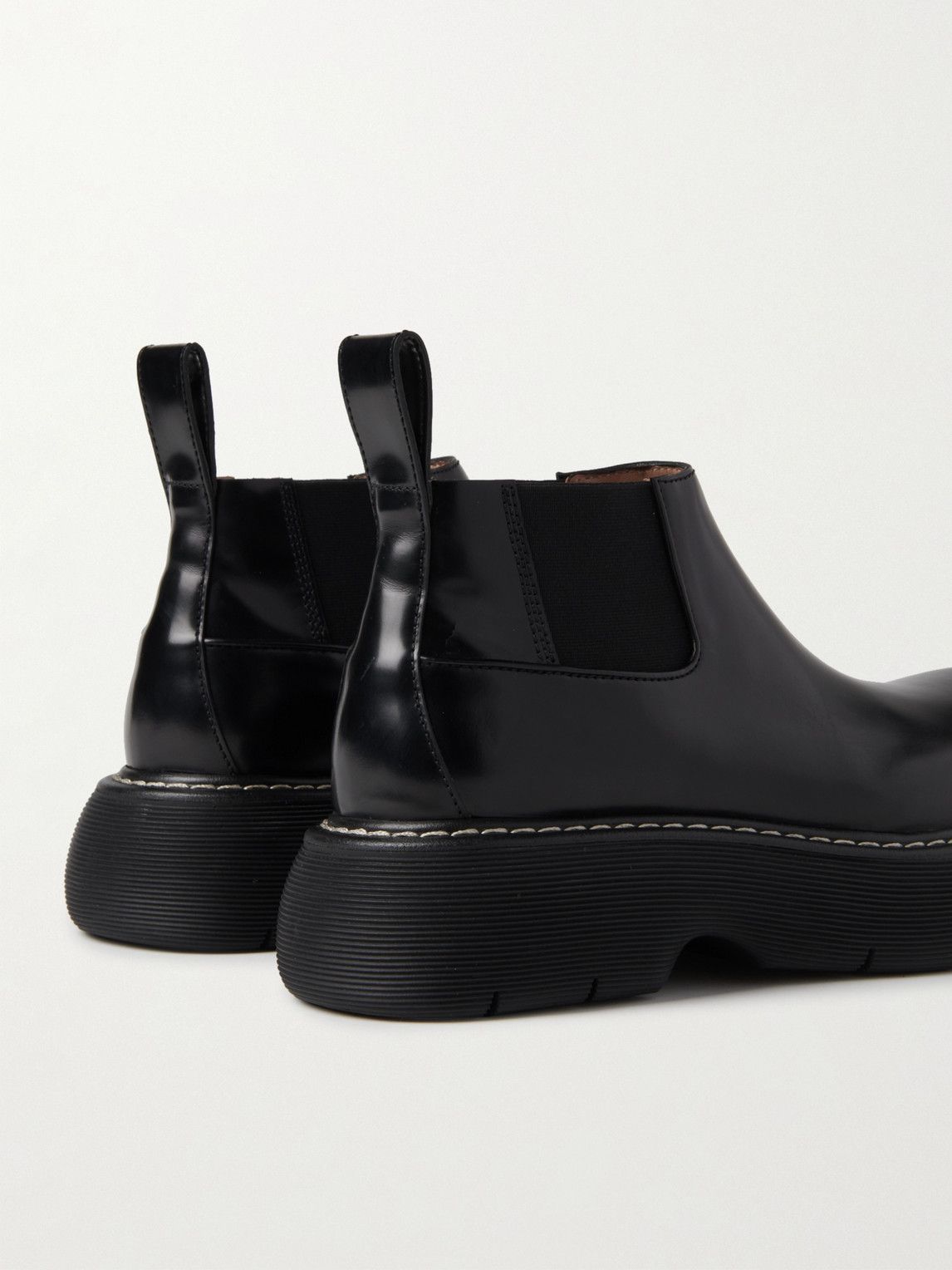 Bottega Veneta - Bounce Leather Chelsea Boots - Black Bottega Veneta